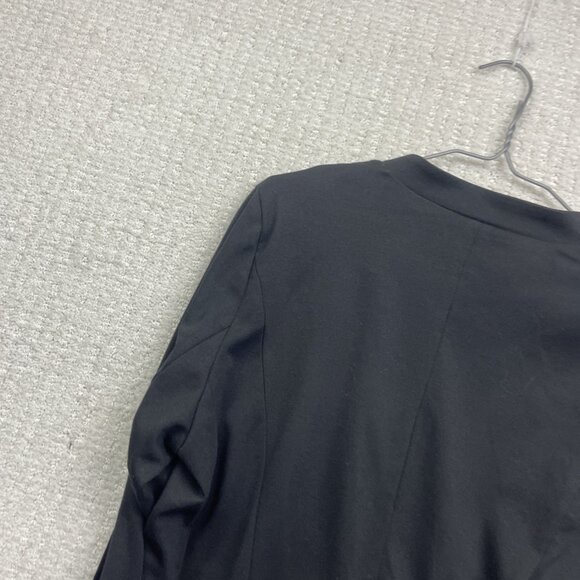 B Young Minimalist Open Front Blazer Wom Sz 40 Black Modern Preppy Style Office - Picture 15 of 16